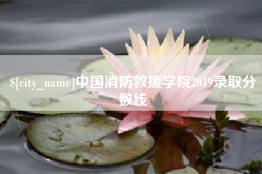 临猗中国消防救援学院2019录取分数线