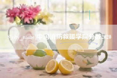 临猗中国消防救援学院分数2020