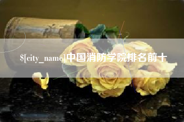 临猗中国消防学院排名前十