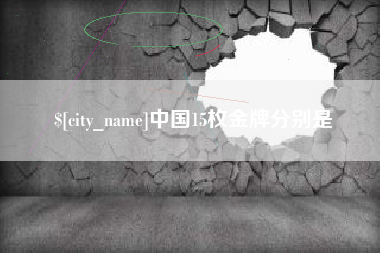 临猗中国15枚金牌分别是