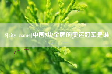临猗中国9块金牌的奥运冠军是谁