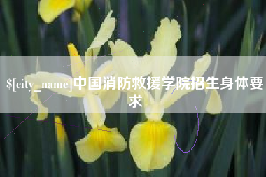 临猗中国消防救援学院招生身体要求