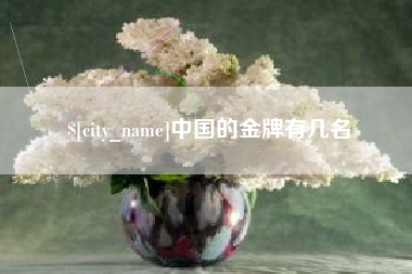 临猗中国的金牌有几名