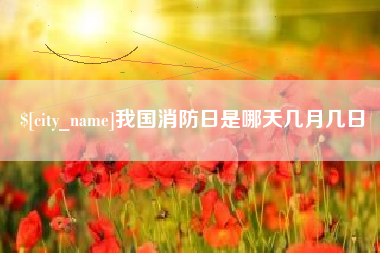 临猗我国消防日是哪天几月几日