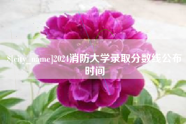 临猗2024消防大学录取分数线公布时间