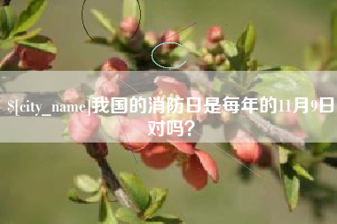 临猗我国的消防日是每年的11月9日对吗？