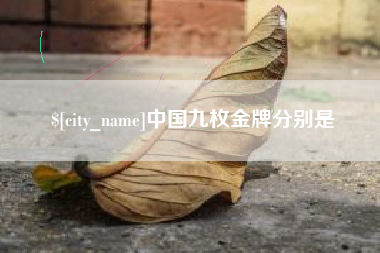 临猗中国九枚金牌分别是