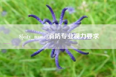 临猗消防专业视力要求