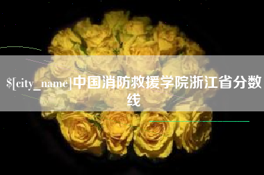 临猗中国消防救援学院浙江省分数线