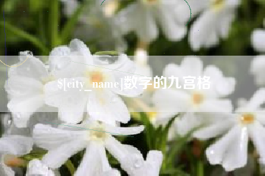 临猗数字的九宫格