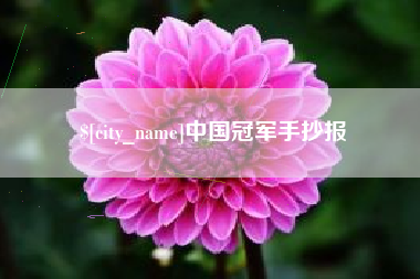 临猗中国冠军手抄报