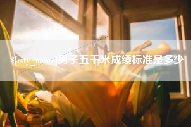 临猗男子五千米成绩标准是多少