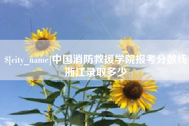 临猗中国消防救援学院报考分数线浙江录取多少