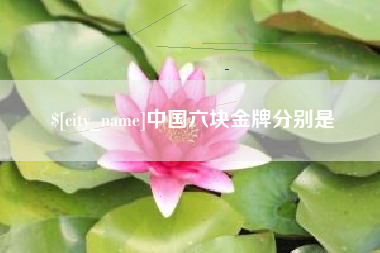 临猗中国六块金牌分别是